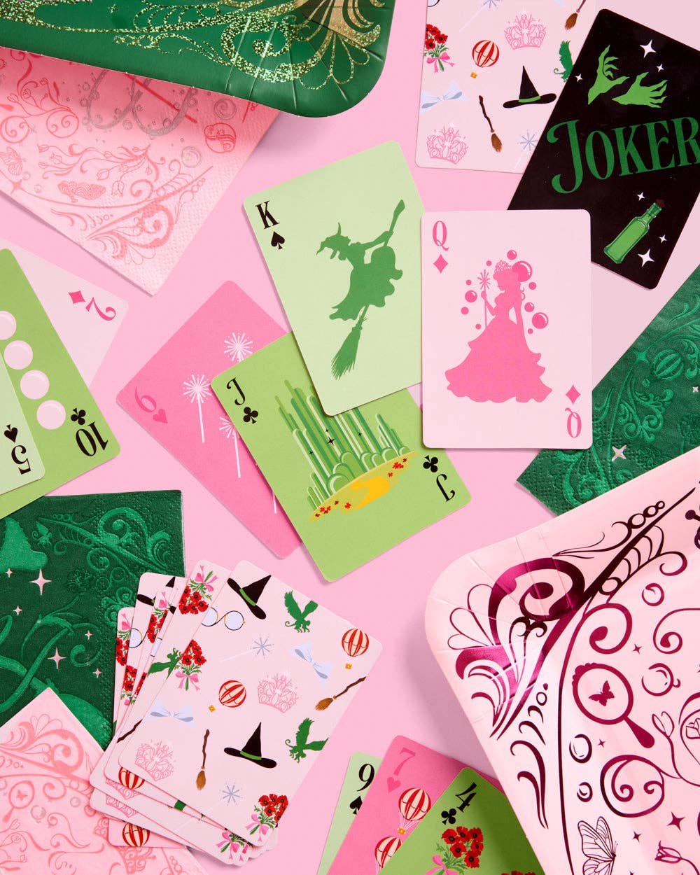 xo, Fetti - Vente Jeu de cartes - Jeu de Cartes Sorcière Rose Verte | Fête d'Halloween, Soirée Jeux4