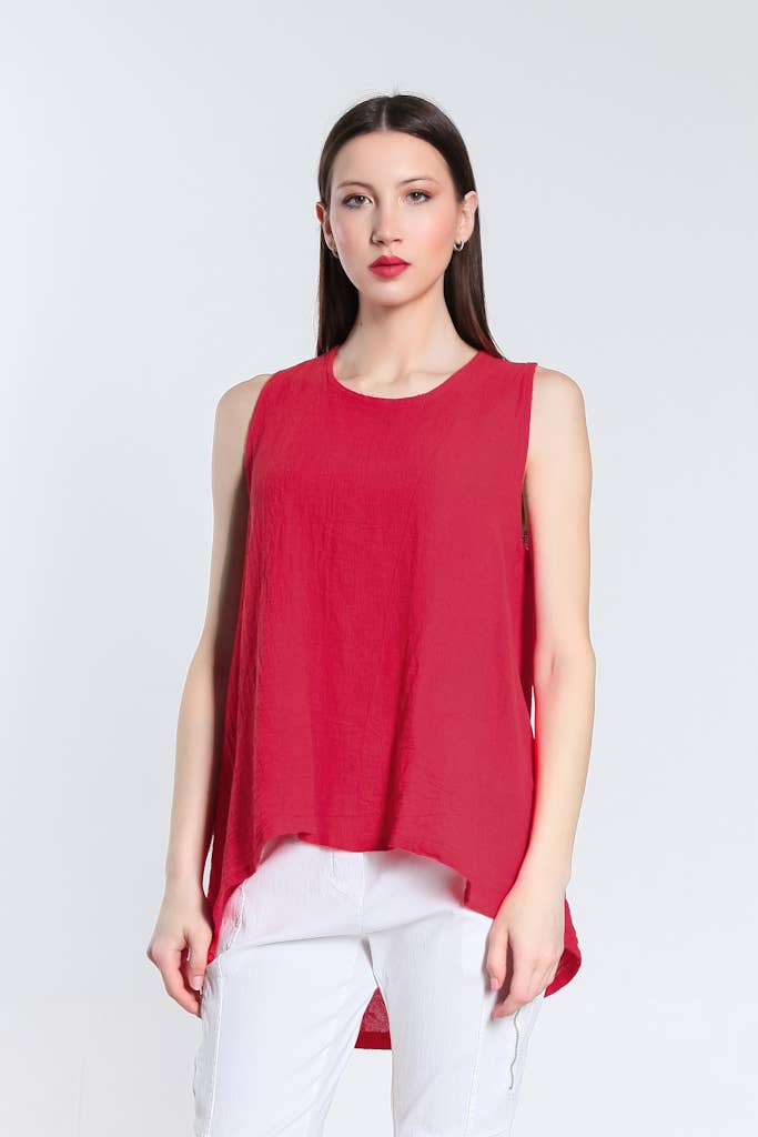 TINA Stephens Italy/Tees By Tina - Wholesale Tank Top - Women's - Lexa Lin-Co Tunic Tank (BT117)21