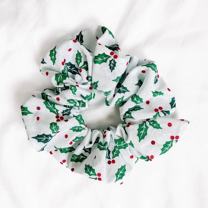 Holly Cotton Scrunchie for wholesale by Tana’s Scrunchies