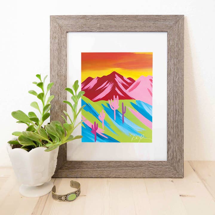 "Technicolor Sonora" Art Print for wholesale by Paige Poppe Art