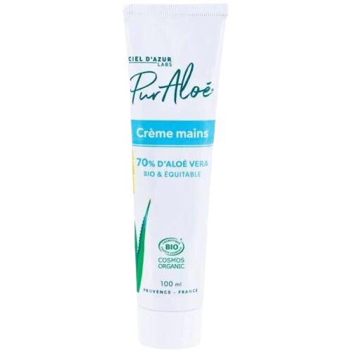 Ecohesens - Vendita all'ingrosso Crema/lozione mani - Crema per le mani biologica - 100 ml - Pur'Aloe0