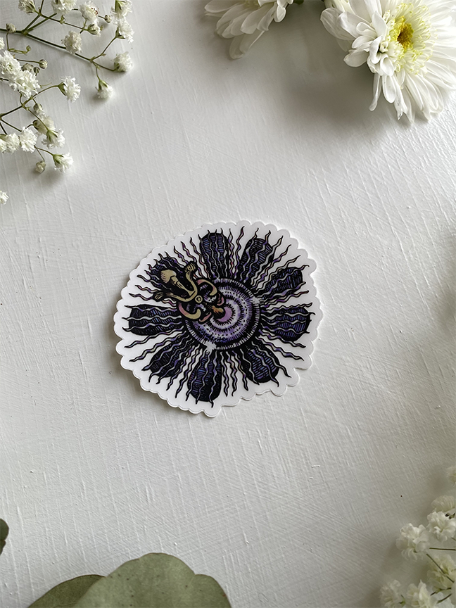 Wanderite - Wholesale Sticker - Passionflower Sticker2