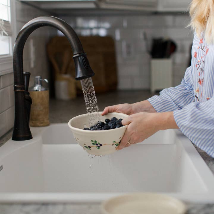 Emerson Creek Pottery - Wholesale Colander - Berry Colander w/Saucer12