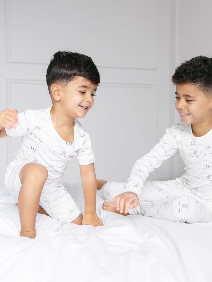 Holy Pals – wholesale Sleepwear set – Kids – Early Sunday Morning PJ Long Sleeve Set Bamboo4