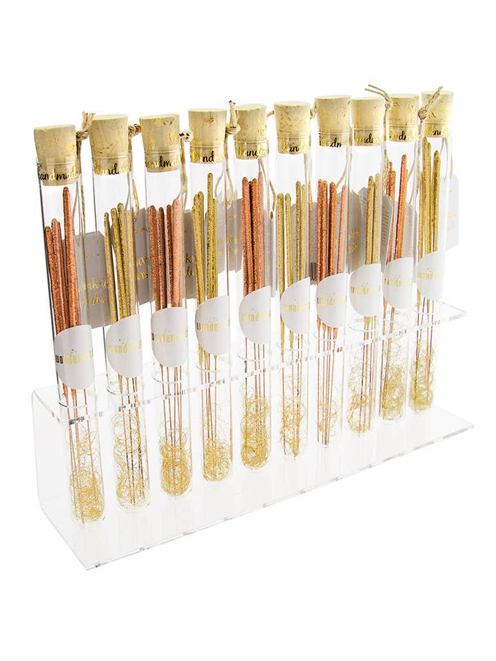 Sparkle Inside assortment - Rose Gold / Gold - 30 tubes pour la vente par Wondercandle