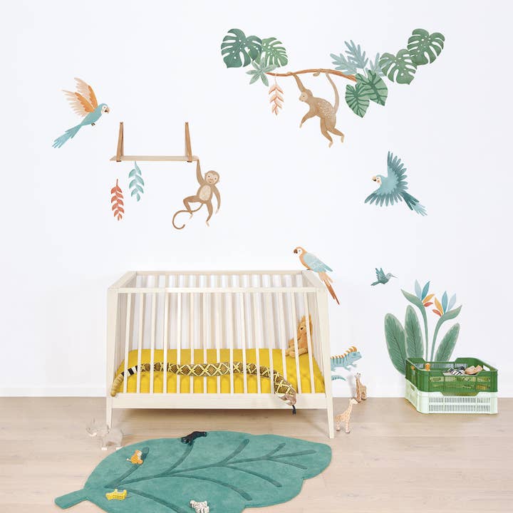 LILIPINSO - Venta al por mayor Pegatinas - Niños y bebés - YATSUNI - Pegatinas de pared - Les perroquets (S1559)