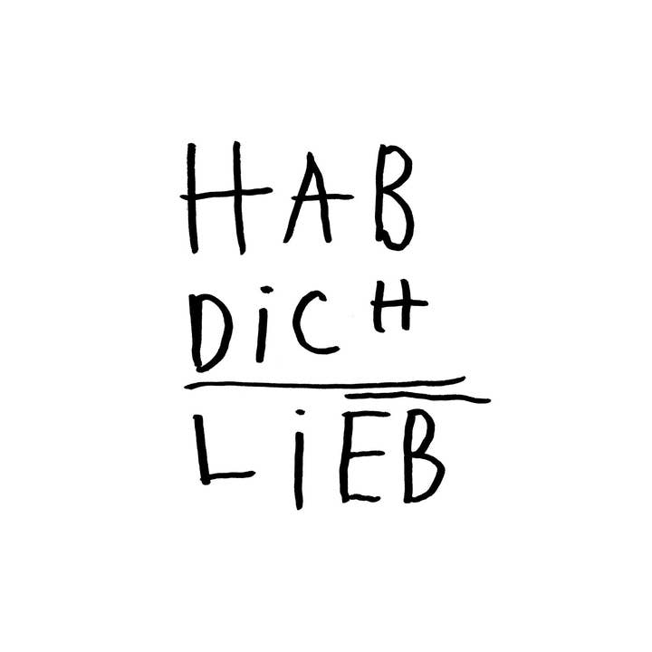 MARI&ANNE - Wholesale Postcard - Postcard/ Postcard — Hab Dich Lieb/ Love you