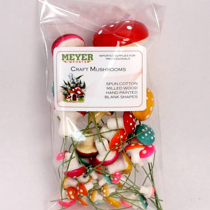 Meyer Imports - Wholesale Decorative Tabletop Object - Mushrooms - Spring Colors - 39 Piece Set! 218-01746