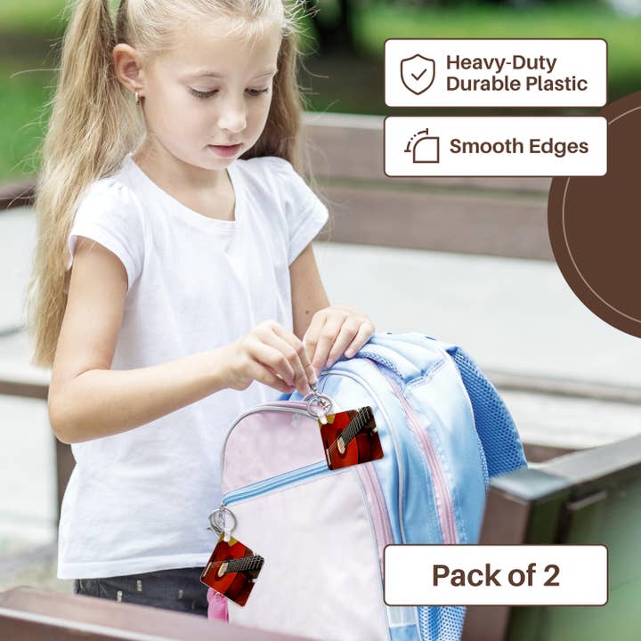 3dRose - Wholesale Keychain - Unisex - 3dRose, Closeup Of A Classical Guitar, Key Chain3