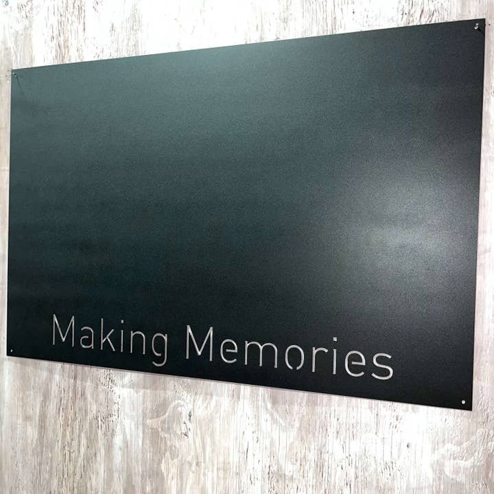 Think Metal - Thinking Creatively to Make it Metal - Wholesale Magnet Board - 'Making Memories' Magnet Display Board | #1215