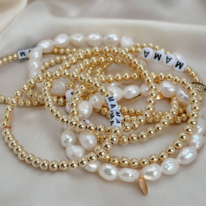 4 mm breites, kundenspezifisches goldgefülltes Armband für den Großhandel von Rand Design