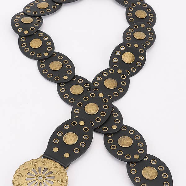 Oblige by G - Wholesale Belt - Women's - boho-chic medallion belt PB89505