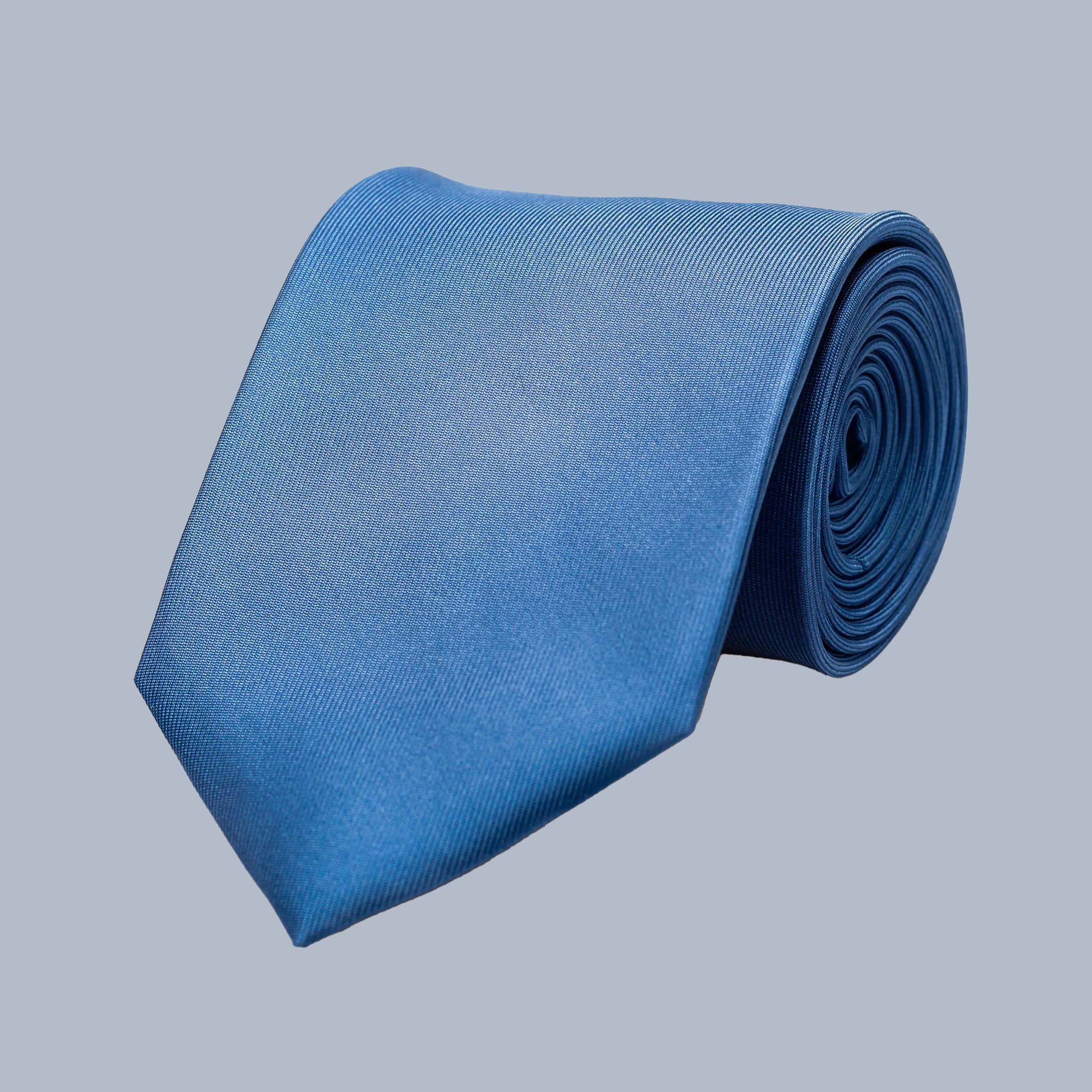 RUMI - Wholesale Necktie - Men's - Handmade Luxury Plain Silk Tie - Teal3