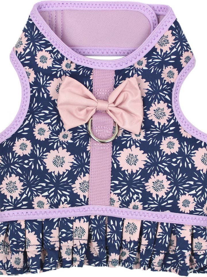 Robe Harnais Fleurs de Minuit pour la vente par Parisian Pet®