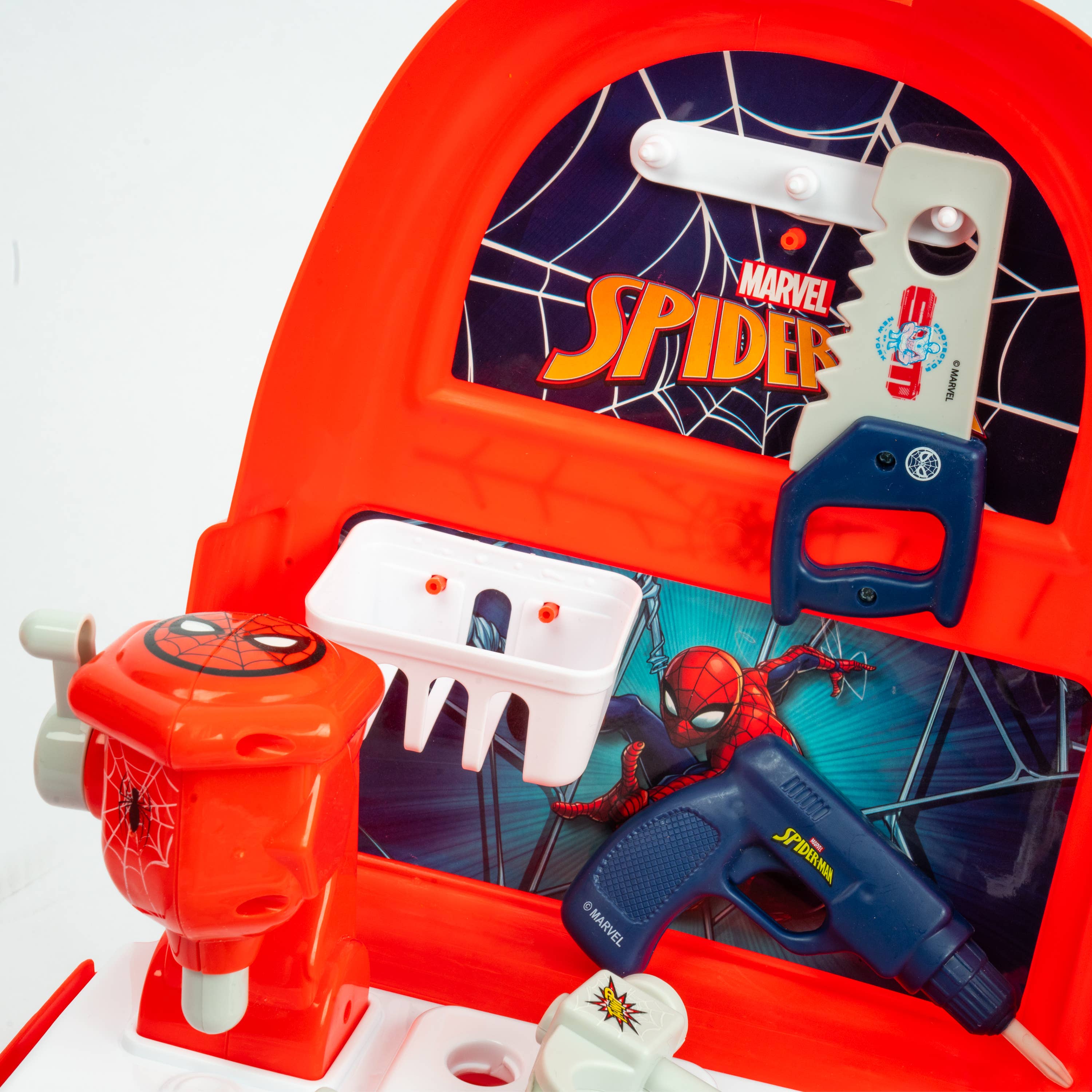 World Tech Toys - Wholesale Toy Set - Kids - SpiderMan Handyman Backpack 18 Piece Tool Set2