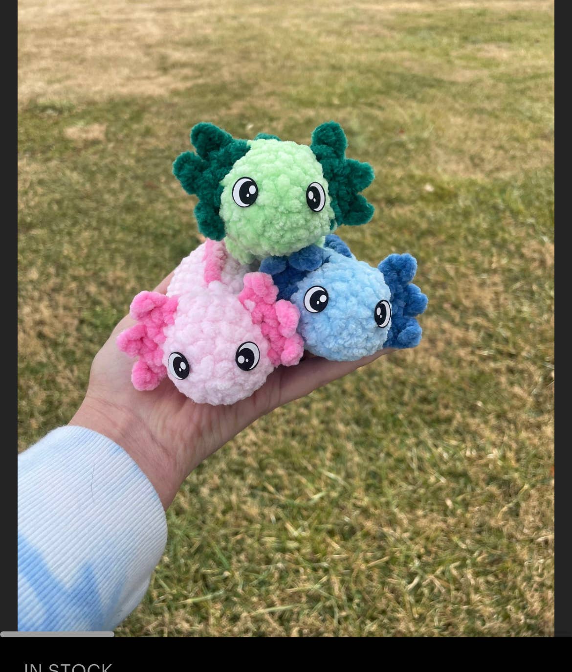 Little Crochet Attic - Wholesale Stuffed/Plush Toy - Kids & Baby - Mini Axoltol, crochet axoltol plushie, handmade axoltol2