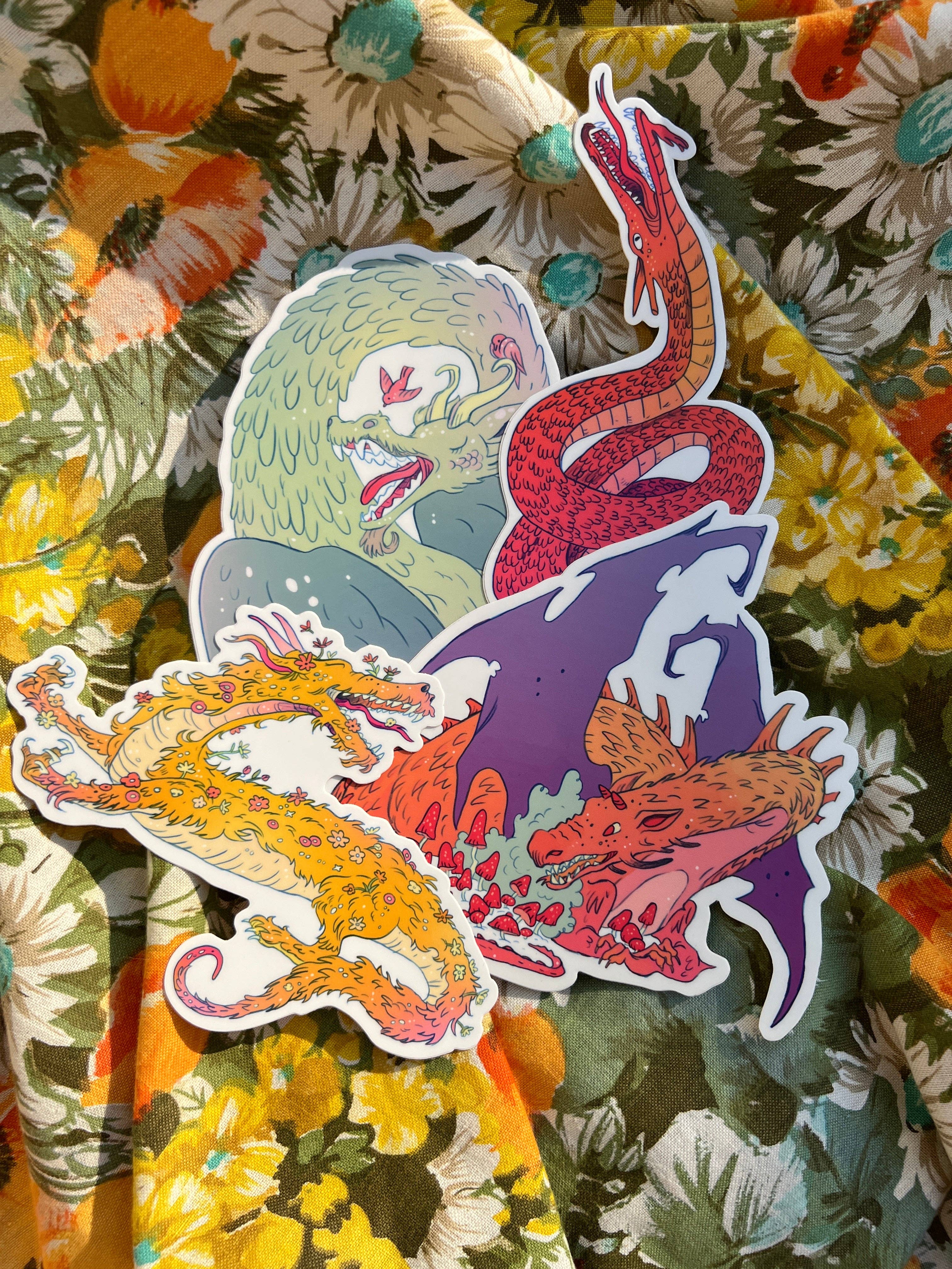 Natalie Andrewson - Wholesale Sticker - Spring Dragon Large Sticker4