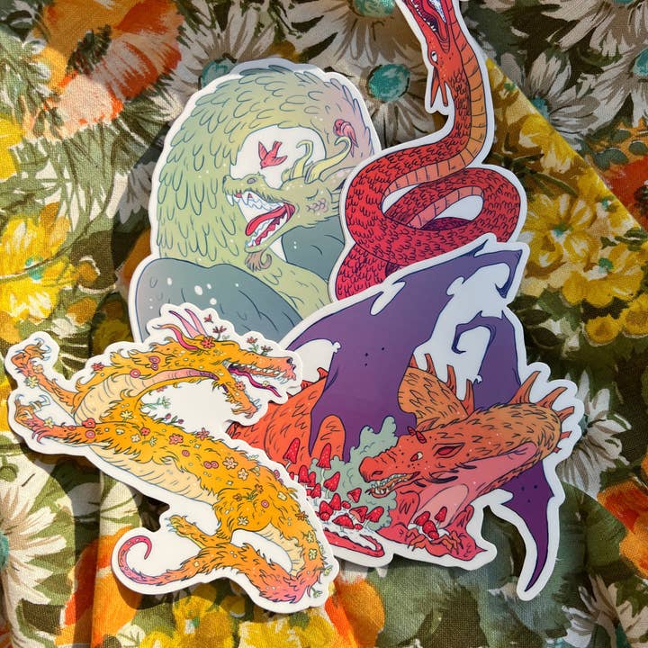 Natalie Andrewson - Wholesale Sticker - Spring Dragon Large Sticker4