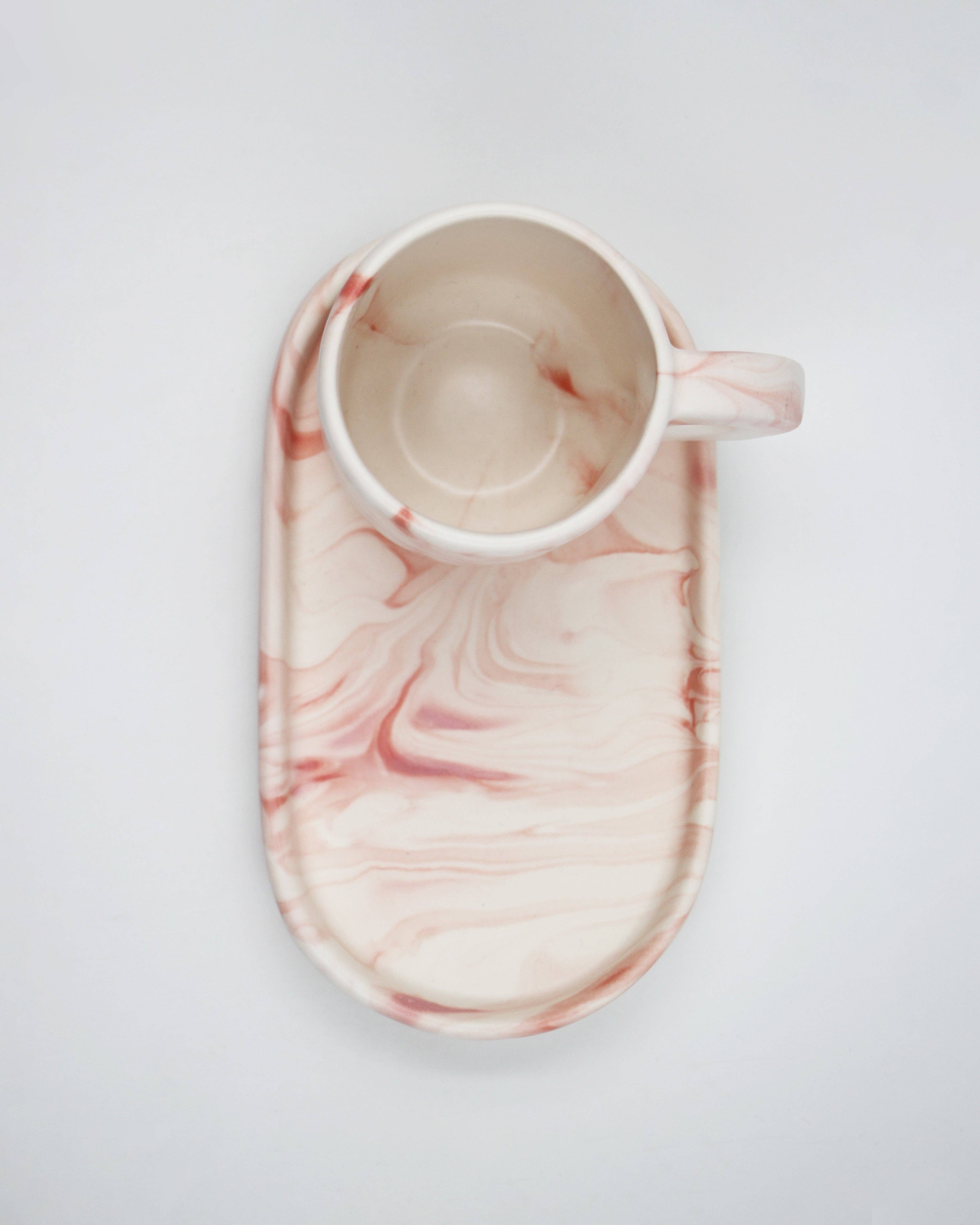 Pó de Barro - Wholesale Decorative Tray - Tray Marble Pink1
