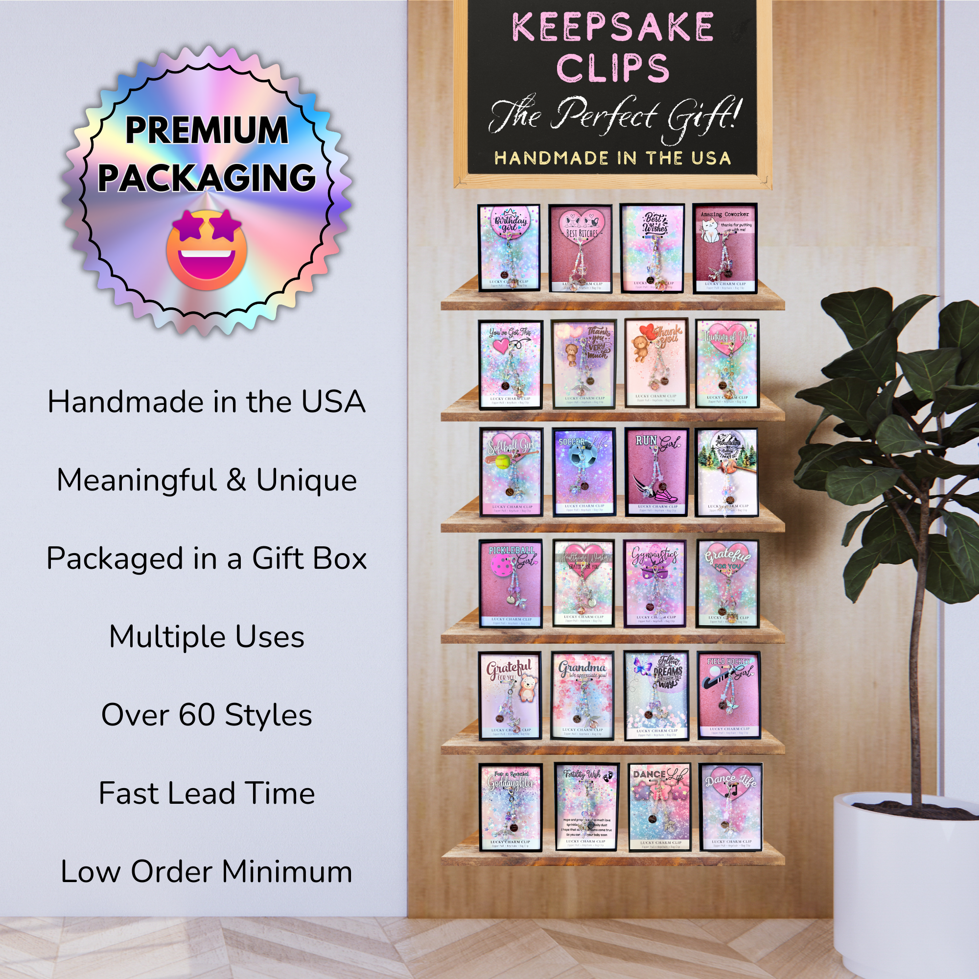 Stella Posh - Wholesale Keychain - Women's - Keepsake Charm Clip - Cross Country Runner2