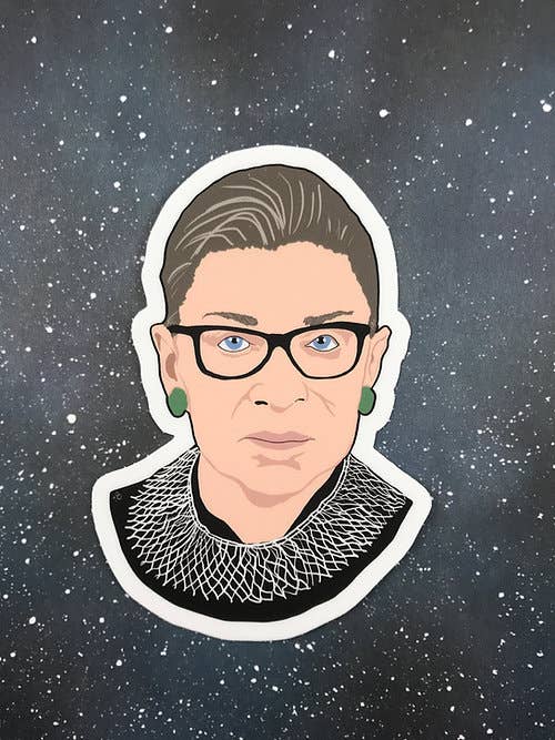 Vinyl Decal - Ruth Bader Ginsburg for wholesale by The Red Swan Shop