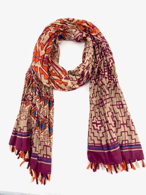 Maison Unik Accessoires - Wholesale Scarf - Unisex - Indian cotton scarf - unisex2