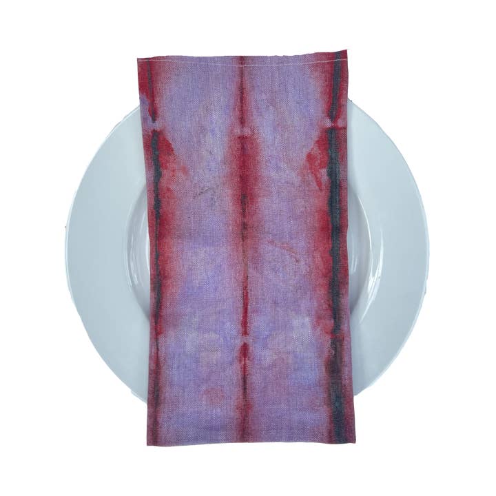 Tulusa - Wholesale Dinner & Cloth Napkin - *HIGH BROW HIPPIE - SET OF 4 LINEN SHIBORI NAPKINS2