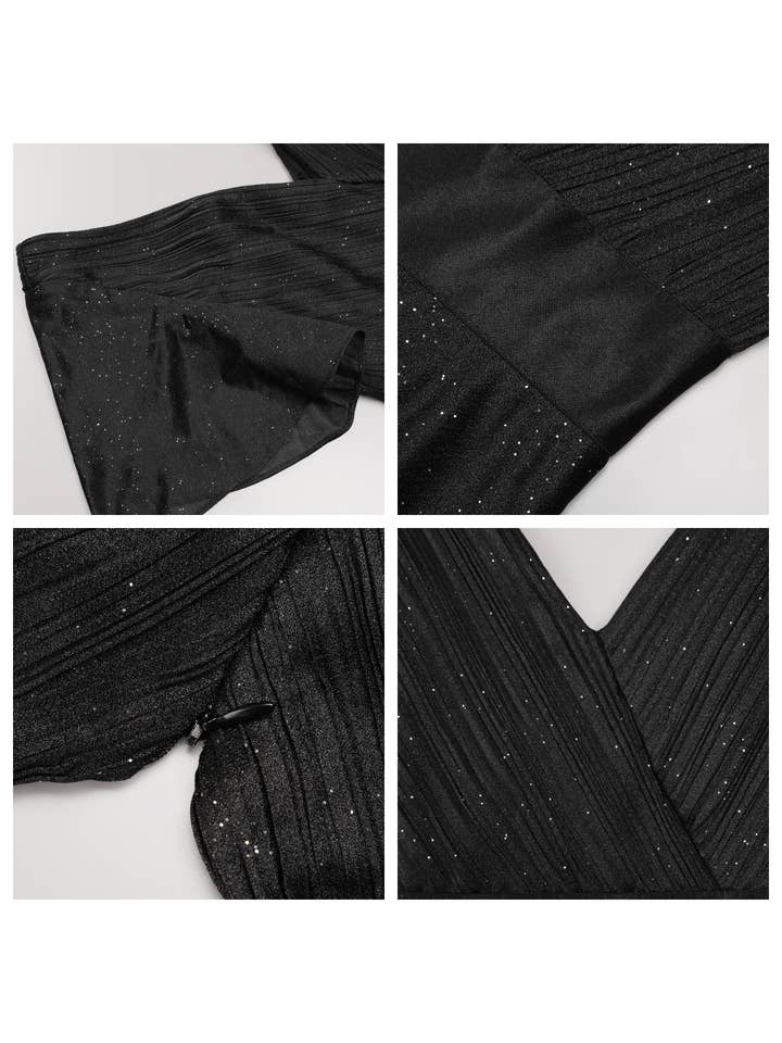 Ever-Pretty - Wholesale Gown - Women's - Deep V Neck Ruffles Sleeve A Line Evening Dress9