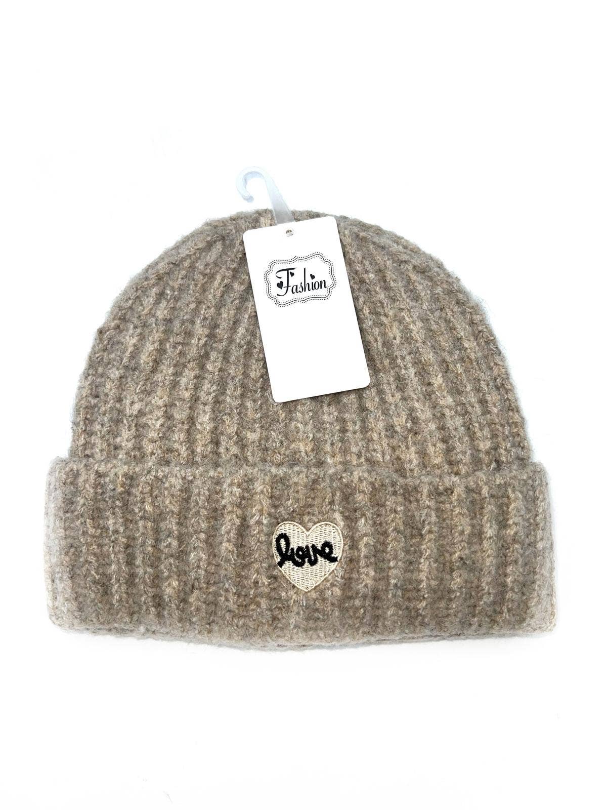 LINETA – Engroshandel Beanie - Dame – BX-26 Hætte "kærlighed" med foring5