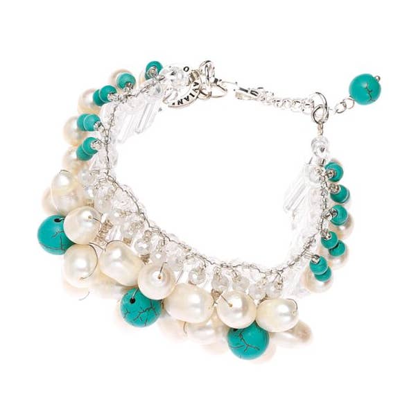 Bracelet With Pearls And Howlite for wholesale by Ottaviani