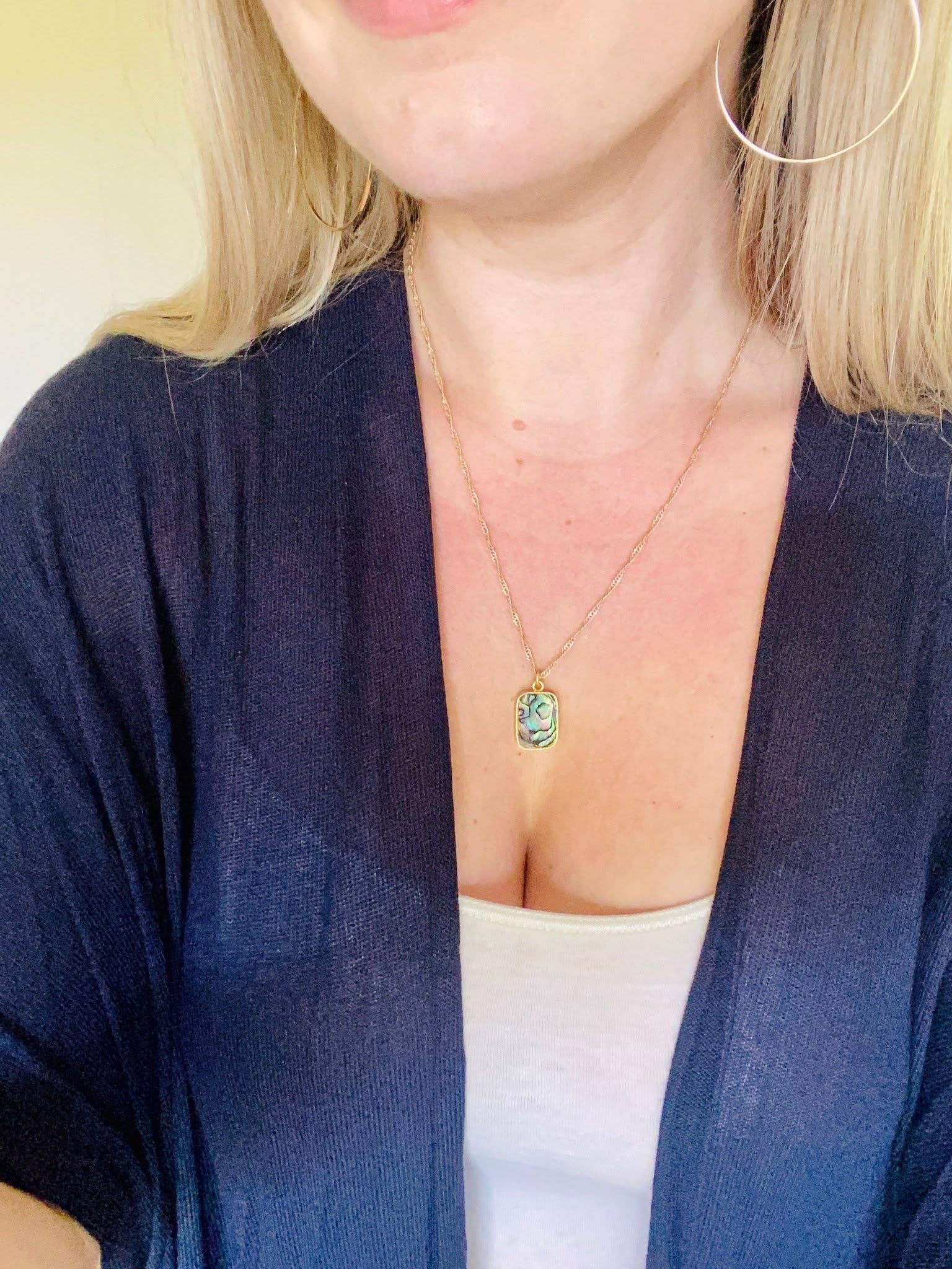 Moxie Collective (formerly Atonement Design) - Wholesale Pendant/Charm Necklace - Opal of the Sea Abalone Necklace3