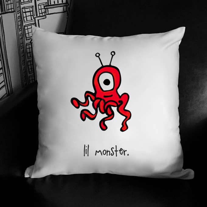 REMOVED BRAND - Wholesale Pillow/Cushion - Kids & Baby - 18 x 18 Lil Monster Pillow1