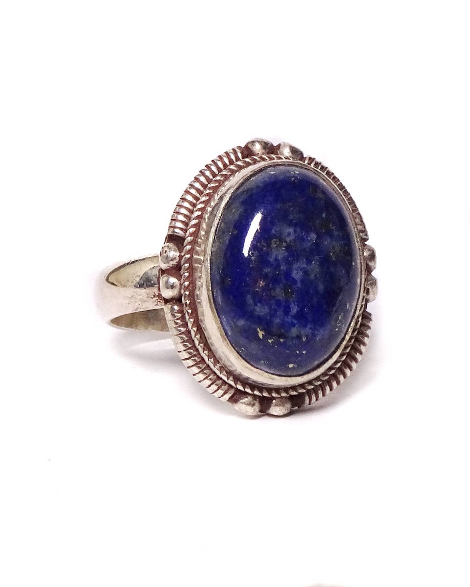 Zig Zag Asian Collection - Venta al por mayor Anillos grandes/de cóctel - Anillo simple con piedra ovalada1