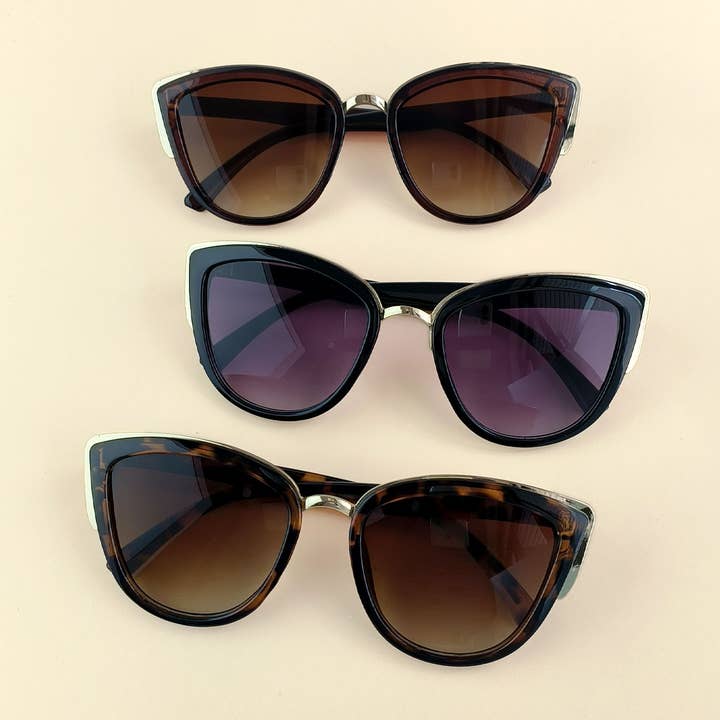 ACCITY - Wholesale Sunglasses - Women's - BIG CAT EYE FASHION SUNGLASSES_CWASG0086