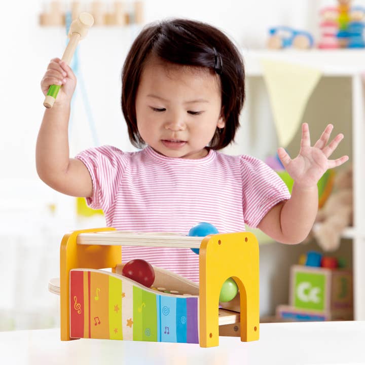Hape Toys - Wholesale Musical Toy - Kids & Baby - Hape Pound&Tap Bench - Musical Toy w/ Xylophone for Toddlers