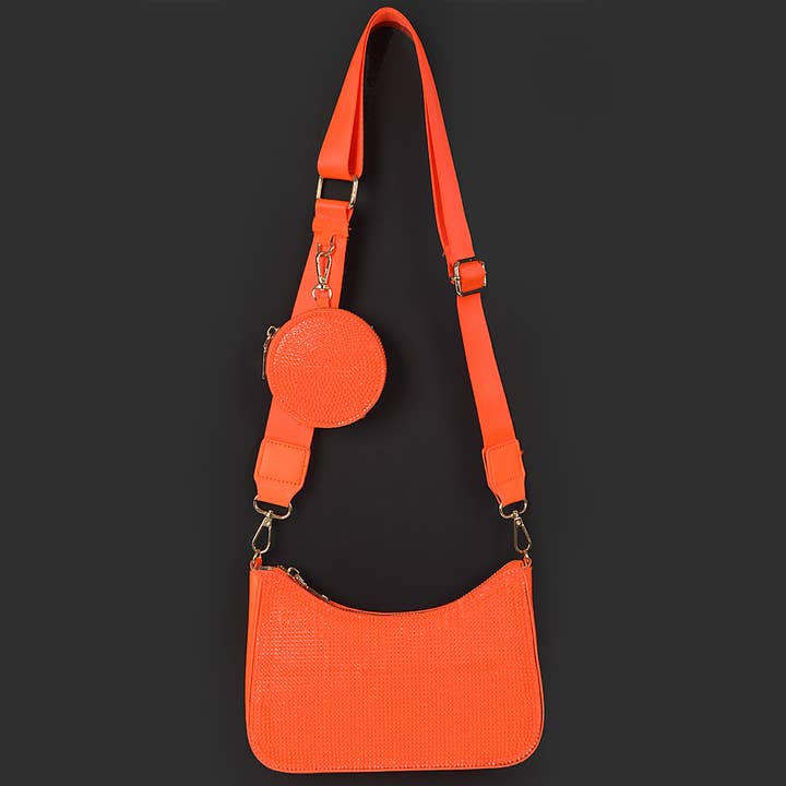 3AM BY H&D ACCESSORIES - Wholesale Crossbody Bag - Women's - Rhinestone Crossbody Bag W/Air Pod Purse9