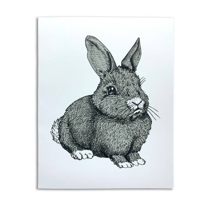 Sapphorica Creations- Henry the Grey Art Card for wholesale by Sapphorica Creations