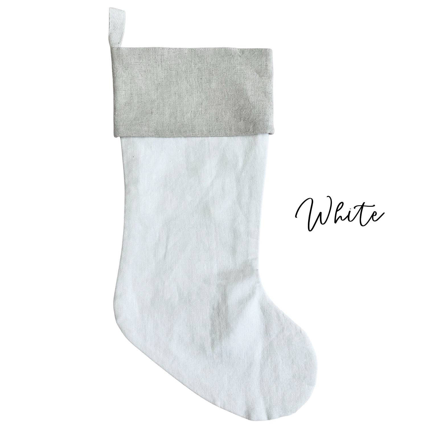 Porter Lane Home - Wholesale Holiday Stocking - Linen Christmas Stockings0