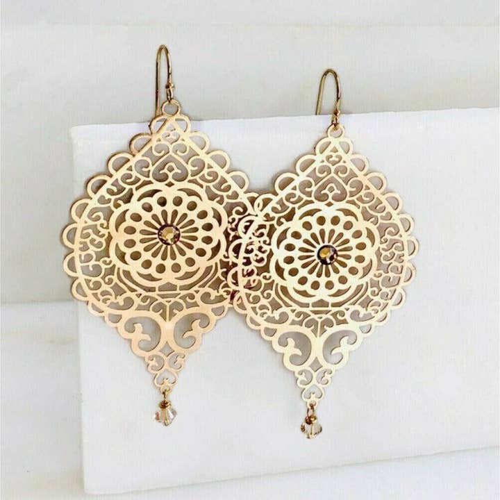 Filigree earrings boho earrings for wholesale by Love Your Bling®
