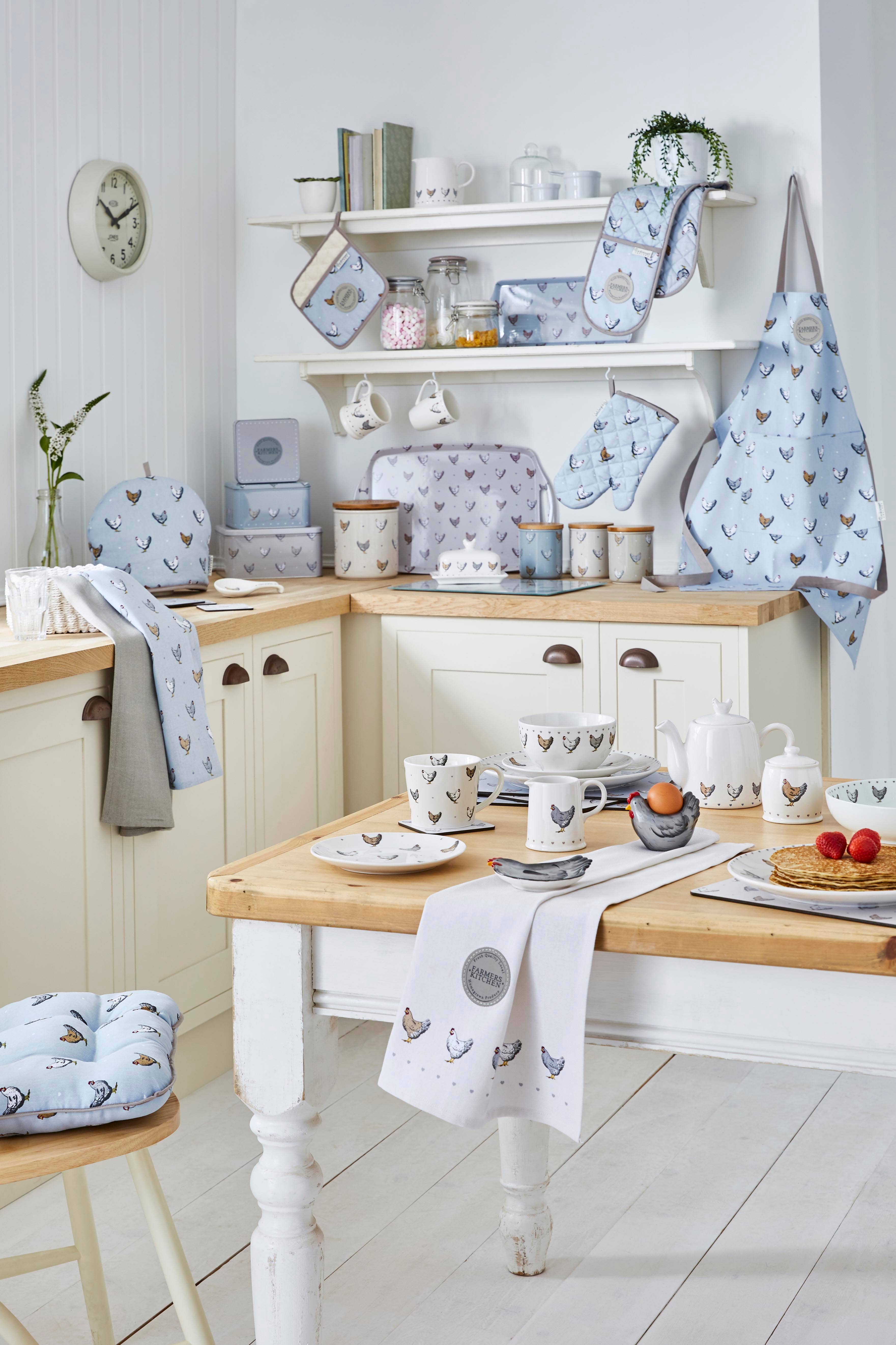 Multi Lot de 3 torchons Farmers Kitchen par Cooksmart England en vente sur Faire1