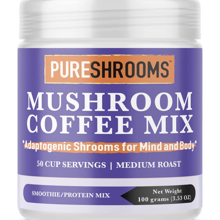 PureShrooms Inc. – wholesale Protein/superfood powder – PureShrooms Mushroom Coffee Superfood Blend 50 Servings