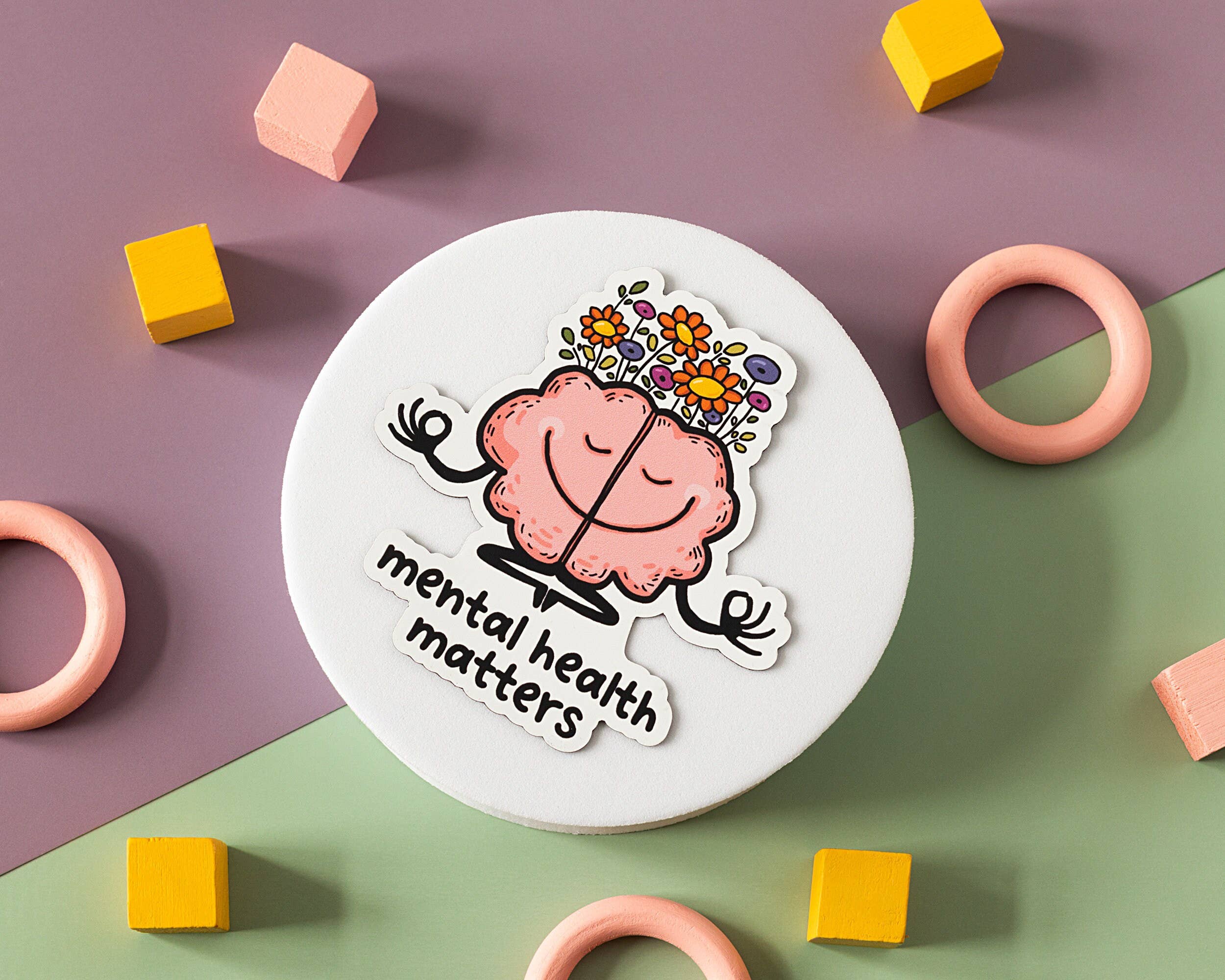 RippleSplash Studio - Wholesale Sticker - Mental Health Matters Vinyl Sticker5