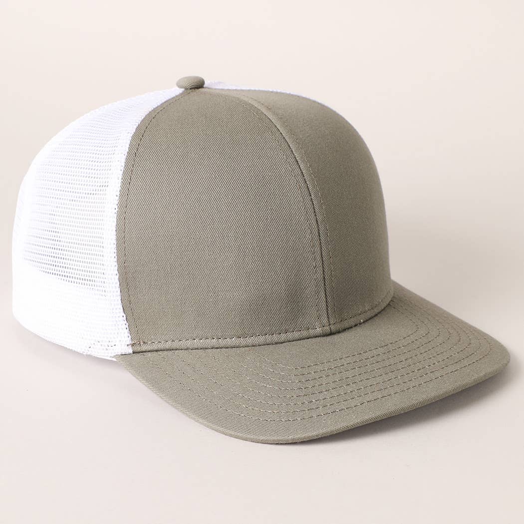 Fashion City - Wholesale Trucker Hat - Unisex - Two Tone Cotton Trucker Hat with Mesh Back39