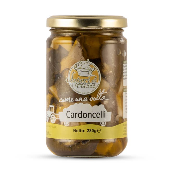 Cardoncelli mushrooms in extra virgin olive oil without preservatives for wholesale by Sapori di Casa