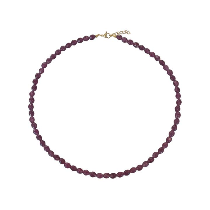 Granat Ädelsten Halsband – Guld för wholesale av Saint Clairmont