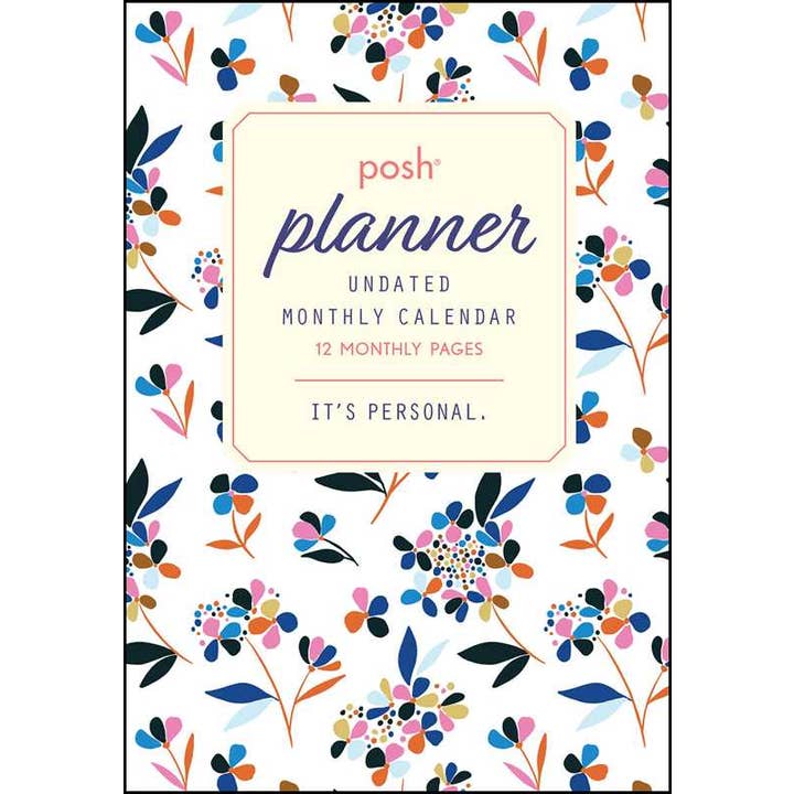 Posh: Undated Monthly Pocket Planner Calendar by Andrews McMeel Publishing for wholesale by Simon & Schuster