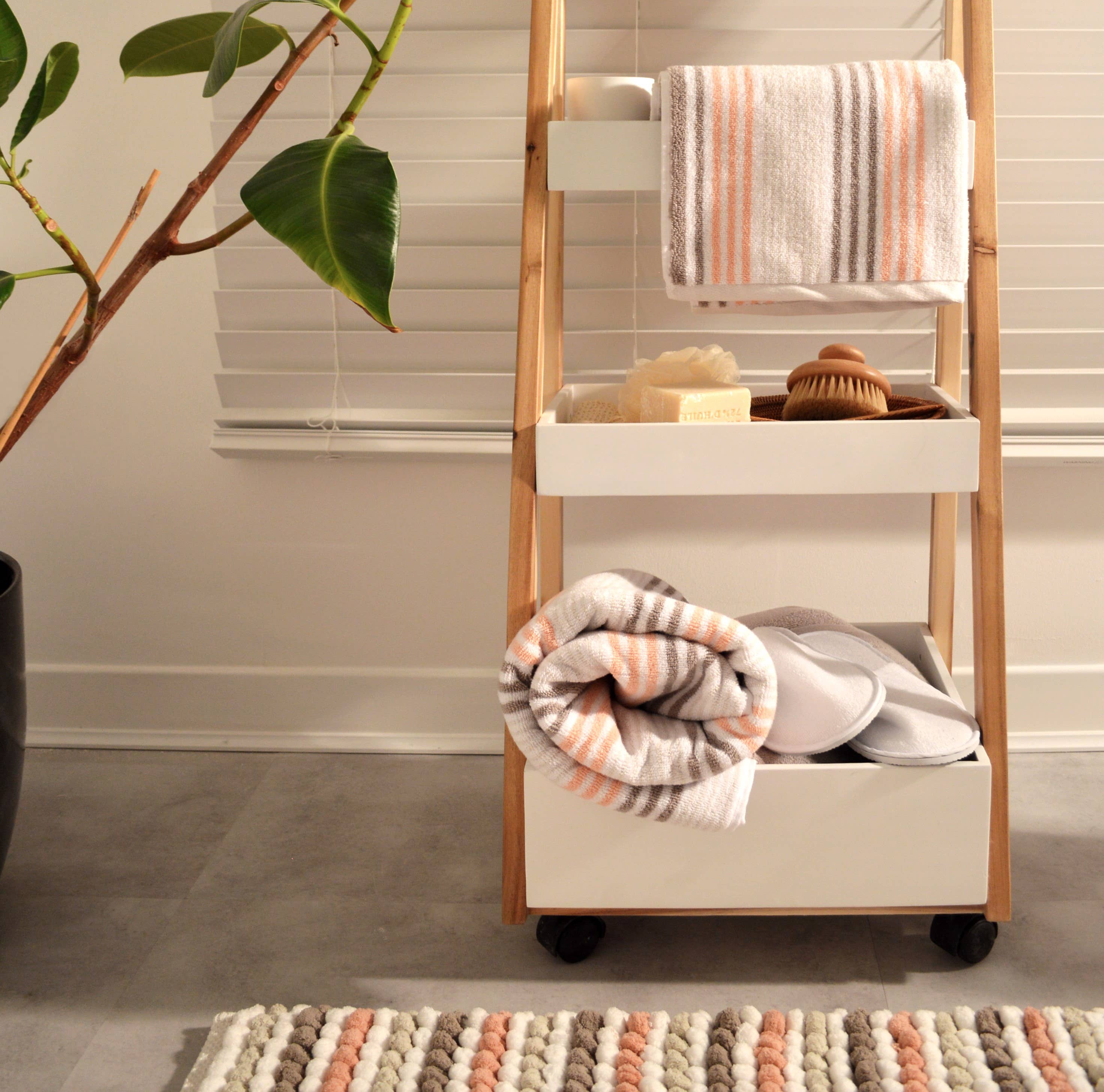 Allure Bath Fashions - Venta al por mayor Toallas de baño - Toallas de baño Merlin a rayas, 100% algodón9