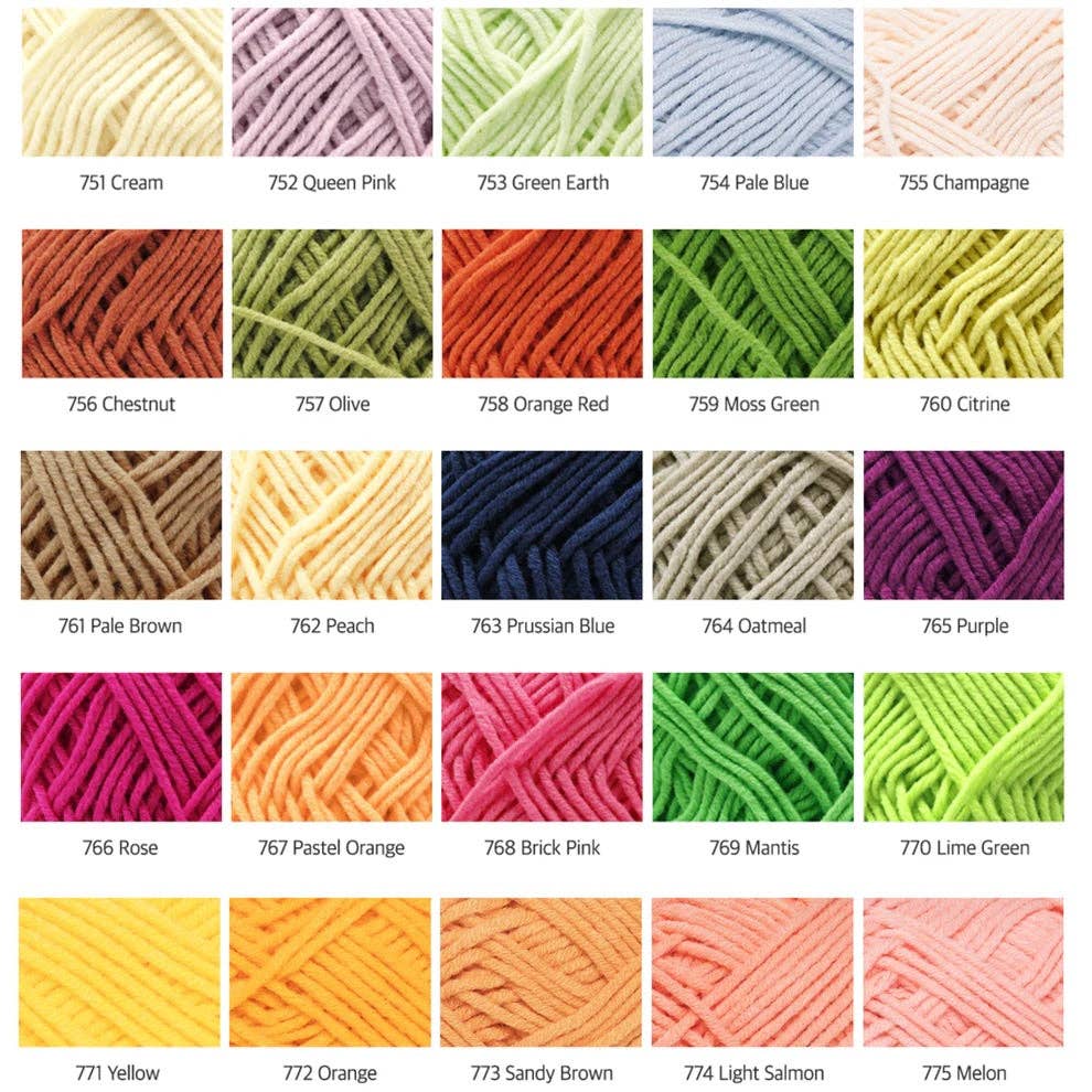 Luv Loop Craft - Vente Fils à tricoter - Fil à Tricoter pour Bébé - Happy Cotton 45g - Idéal pour Débutants6