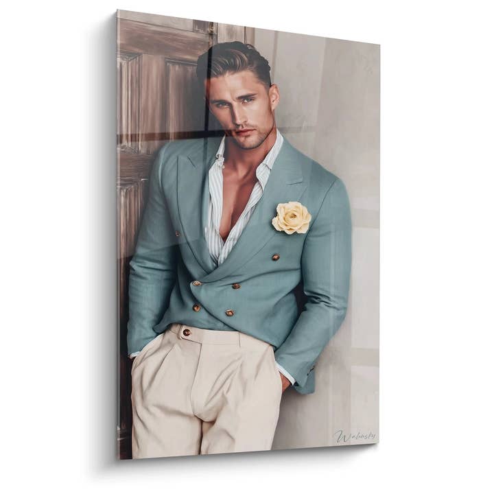 Chic Portrait Painting - The Distinguished Man - Men's Beauty Edition for wholesale by Walensky