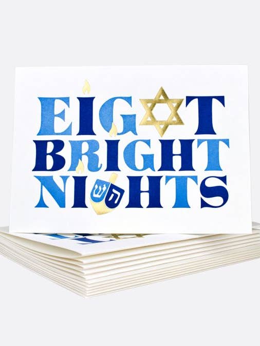 Holiday, Eight Bright Nights - Boxed Note Cards for wholesale by Elum Designs